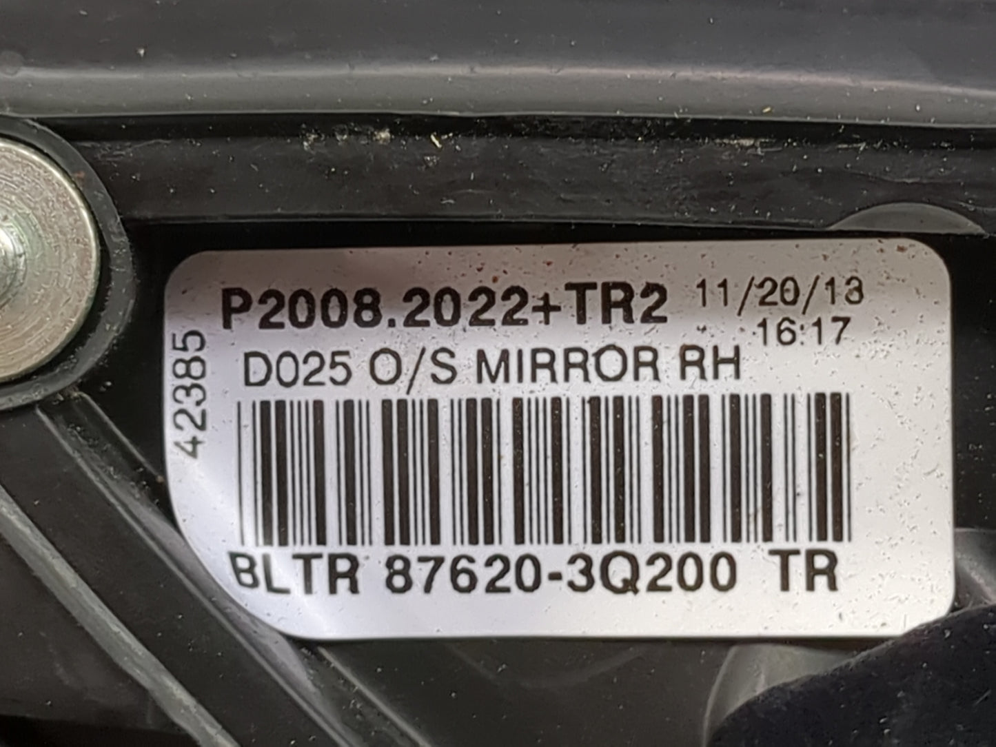 2014 Hyundai Sonata Passenger Side View Mirror - Right Door Mirror OEM Used - Oemusedautoparts1.com