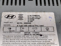 2013-2014 Hyundai Sonata Radio AM FM Cd Player Receiver Replacement P/N:961703Q0004X Fits Fits 2013 2014 OEM Used Auto Parts