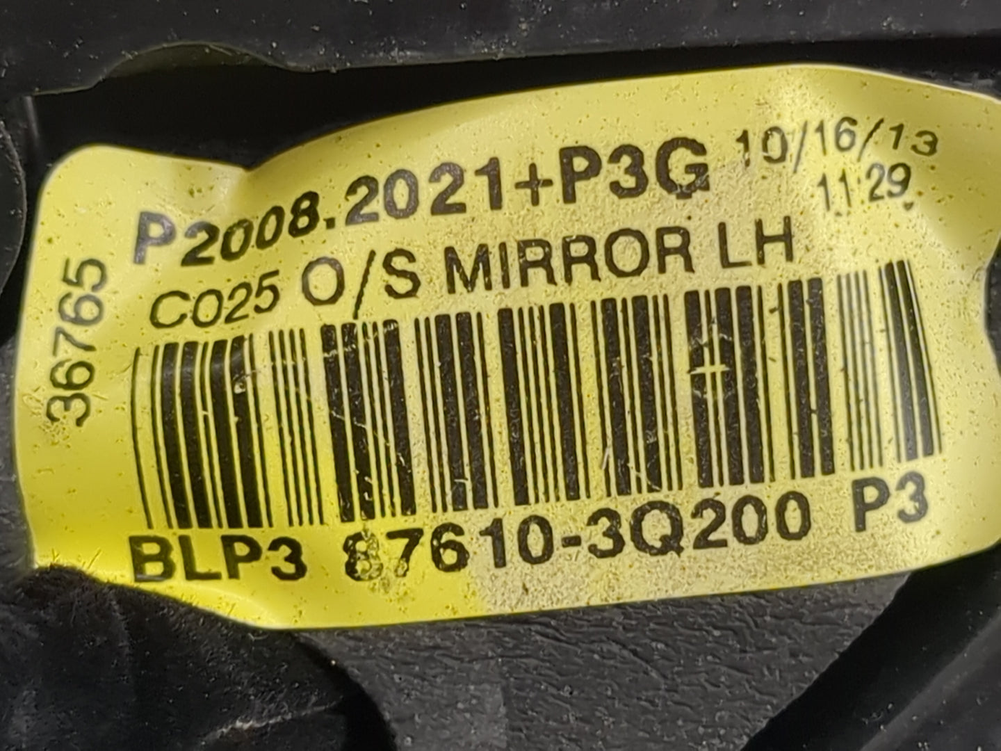 2014 Hyundai Sonata Driver Side View Mirror - Left Door Mirror OEM Used - Oemusedautoparts1.com