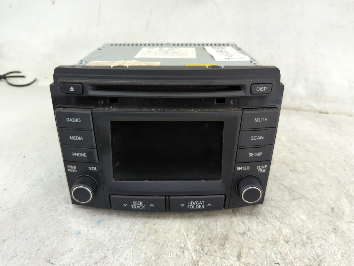 2012-2014 Hyundai Sonata Radio AM FM Cd Player Receiver Replacement P/N:A4HE309908A USMBA4HE309908A Fits Fits 2012 2013 2014