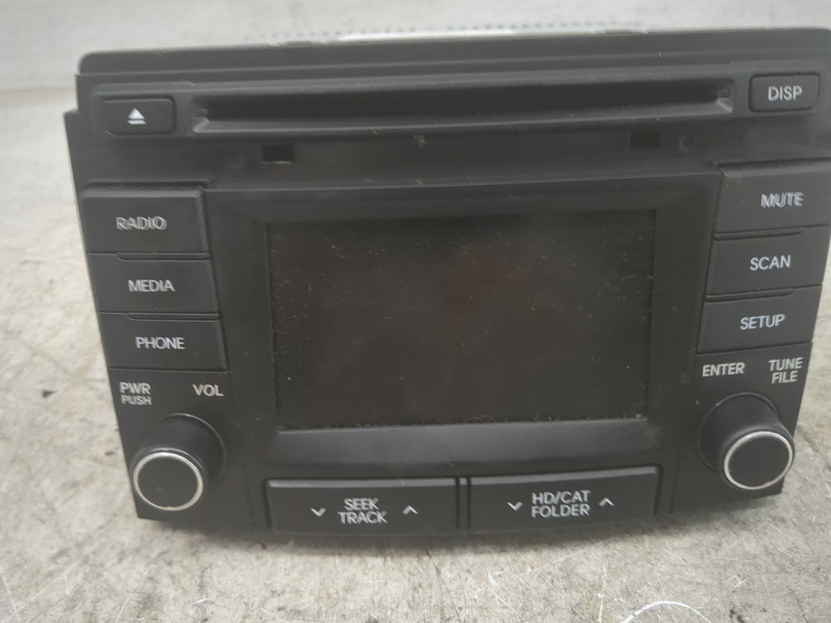 2014 Hyundai Sonata Radio AM FM Cd Player Receiver Replacement P/N:A4HE500901A USMBA4HE500901A Fits OEM Used Auto Parts - Oe