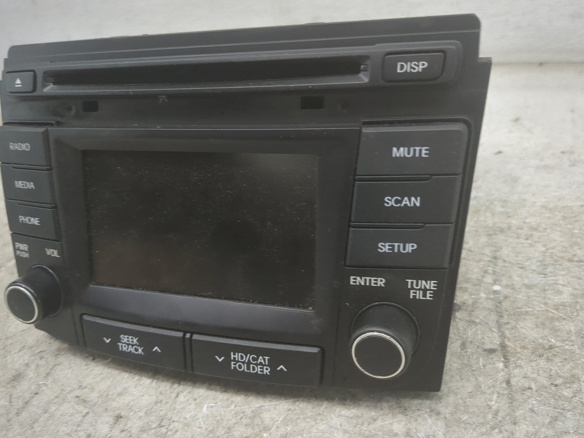2014 Hyundai Sonata Radio AM FM Cd Player Receiver Replacement P/N:A4HE500901A USMBA4HE500901A Fits OEM Used Auto Parts - Oe