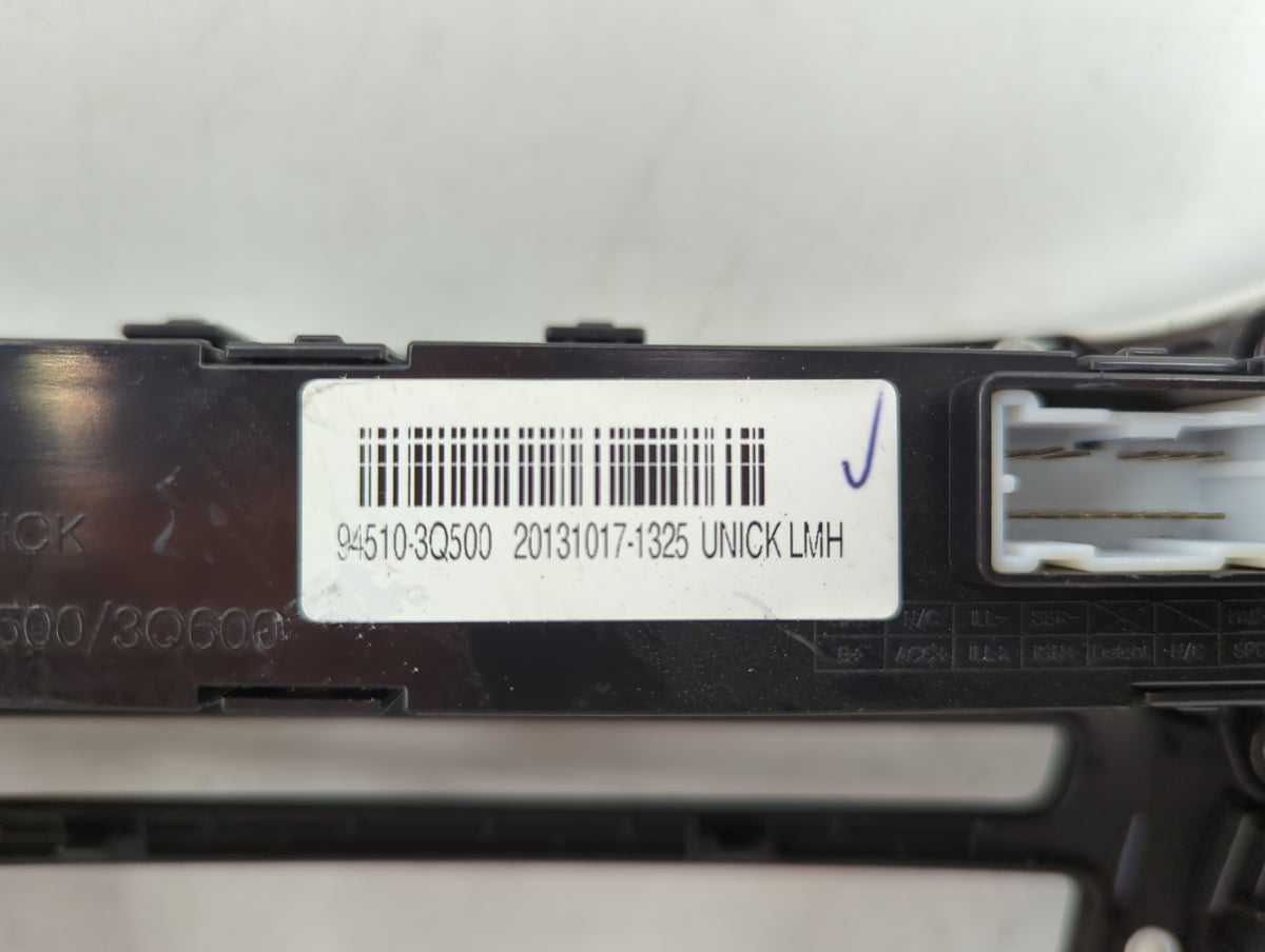 2014 Hyundai Sonata Climate Control Module Temperature AC/Heater Replacement P/N:94510-3Q500 94510-3Q600 Fits OEM Used Auto 
