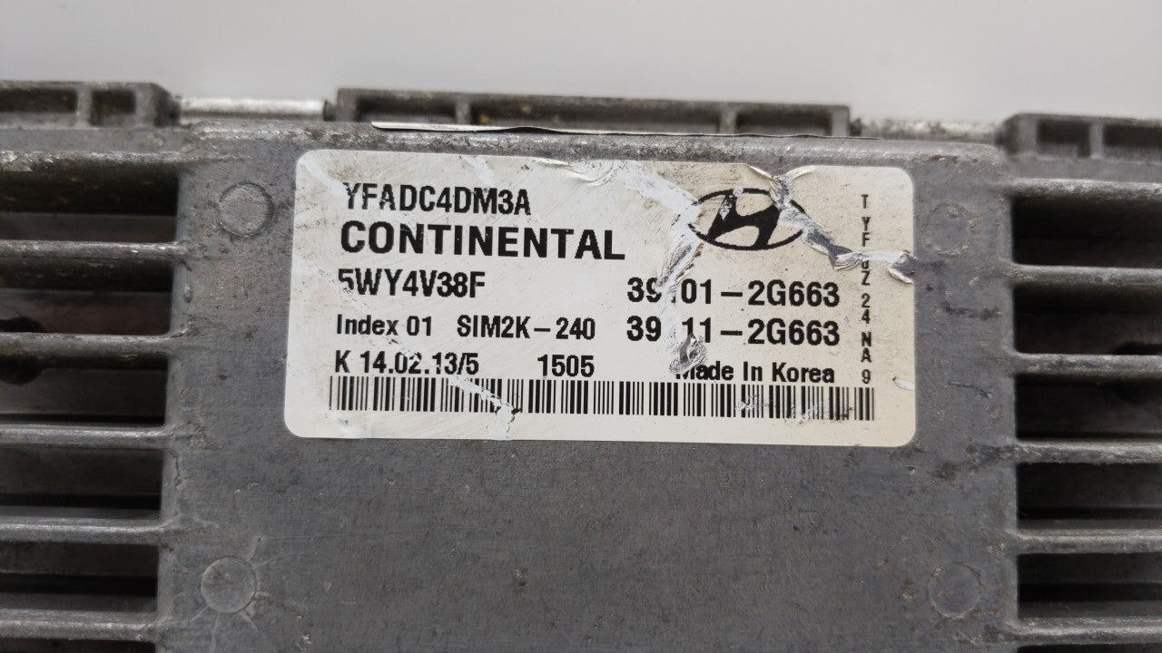 2011-2014 Hyundai Sonata PCM Engine Control Computer ECU ECM PCU OEM P/N:39101-2G672 39111-2G672 Fits Fits 2011 2012 2013 20