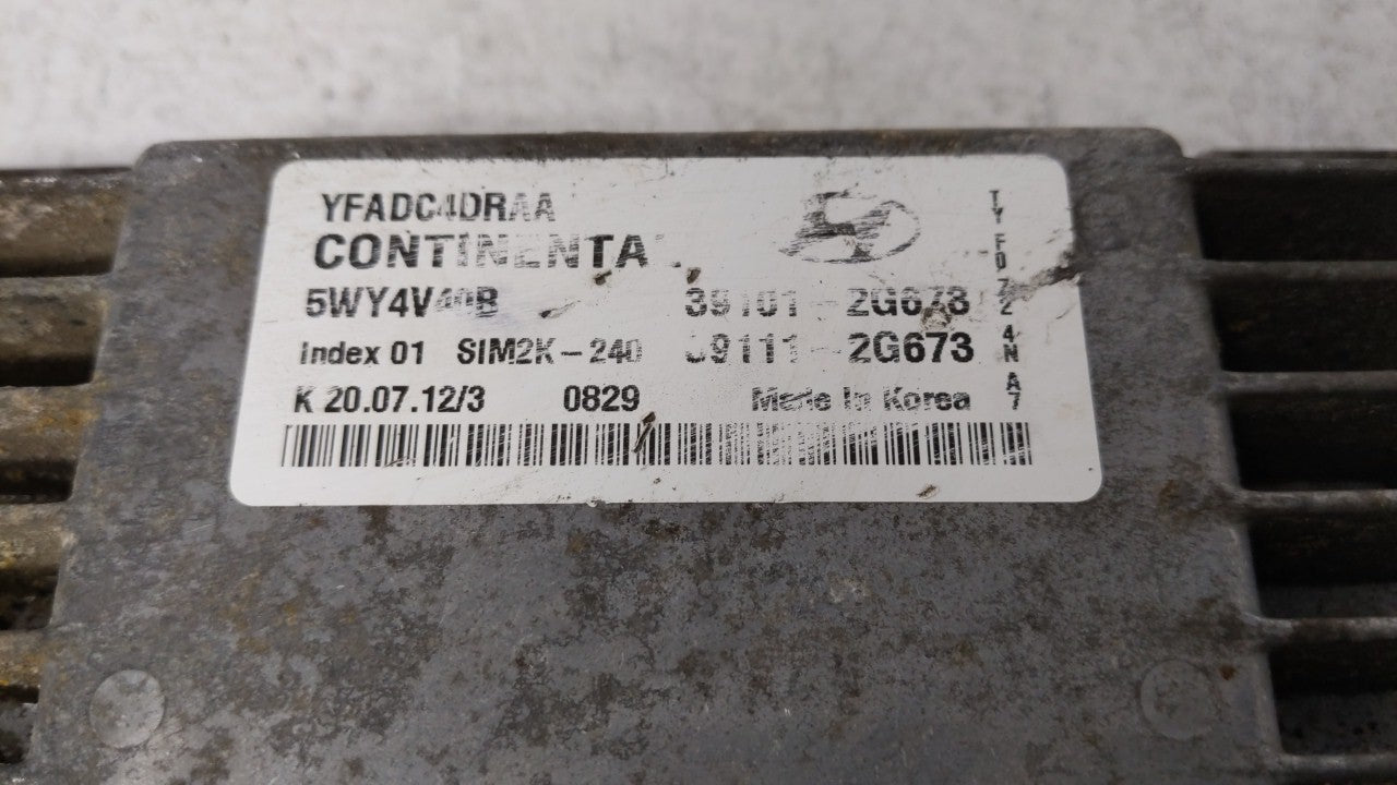 2011-2014 Hyundai Sonata PCM Engine Control Computer ECU ECM PCU OEM P/N:39101-2G672 39111-2G672 Fits Fits 2011 2012 2013 20