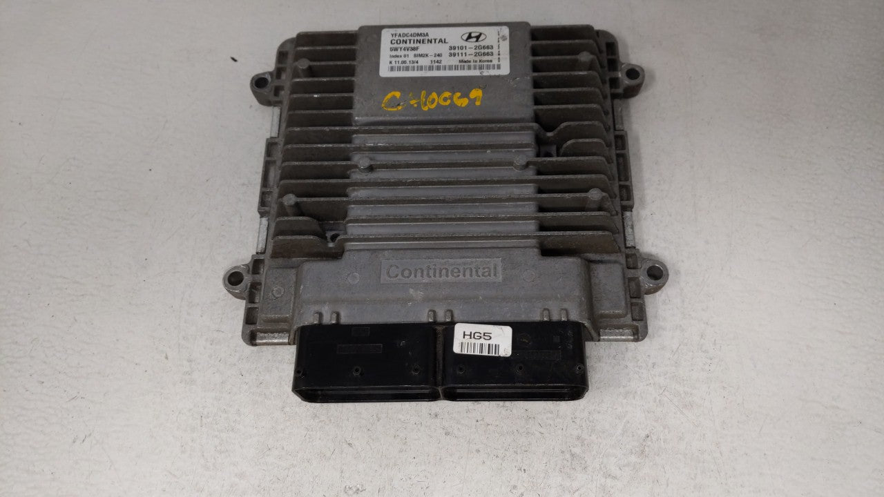 2011-2014 Hyundai Sonata PCM Engine Control Computer ECU ECM PCU OEM P/N:39101-2G672 39111-2G672 Fits Fits 2011 2012 2013 20