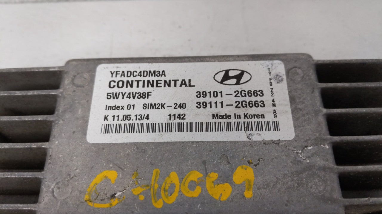 2011-2014 Hyundai Sonata PCM Engine Control Computer ECU ECM PCU OEM P/N:39101-2G672 39111-2G672 Fits Fits 2011 2012 2013 20