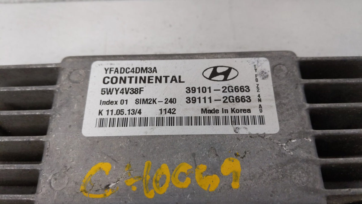 2011-2014 Hyundai Sonata PCM Engine Control Computer ECU ECM PCU OEM P/N:39101-2G672 39111-2G672 Fits 2011 2012 2013 2014 OE