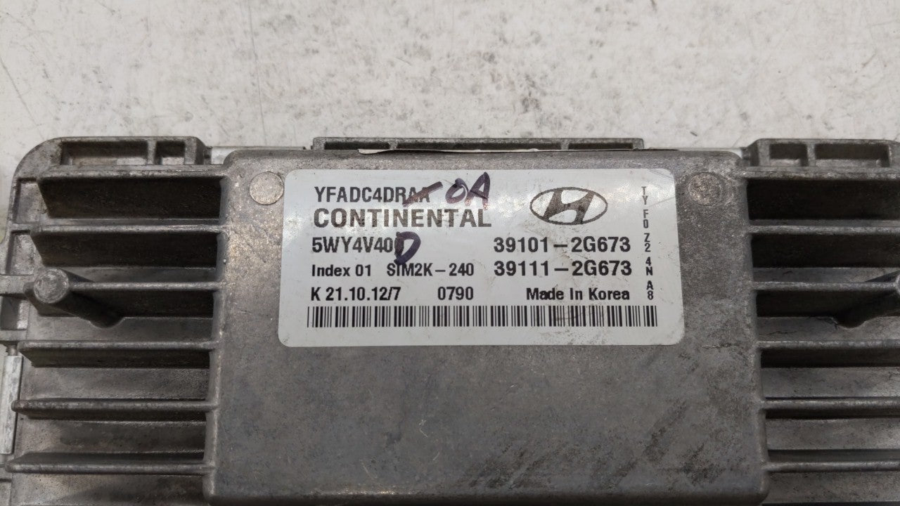 2011-2014 Hyundai Sonata PCM Engine Control Computer ECU ECM PCU OEM P/N:39101-2G672 39111-2G672 Fits Fits 2011 2012 2013 20