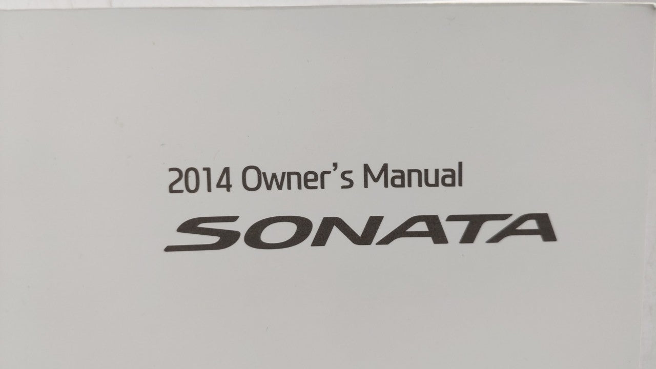2014 Hyundai Sonata Owners Manual Book Guide OEM Used Auto Parts - Oemusedautoparts1.com