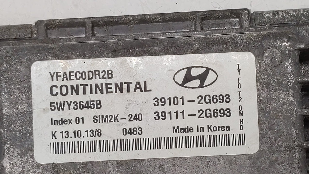 2011-2014 Hyundai Sonata PCM Engine Control Computer ECU ECM PCU OEM P/N:39101-2G692 39111-2G690 Fits 2011 2012 2013 2014 OE
