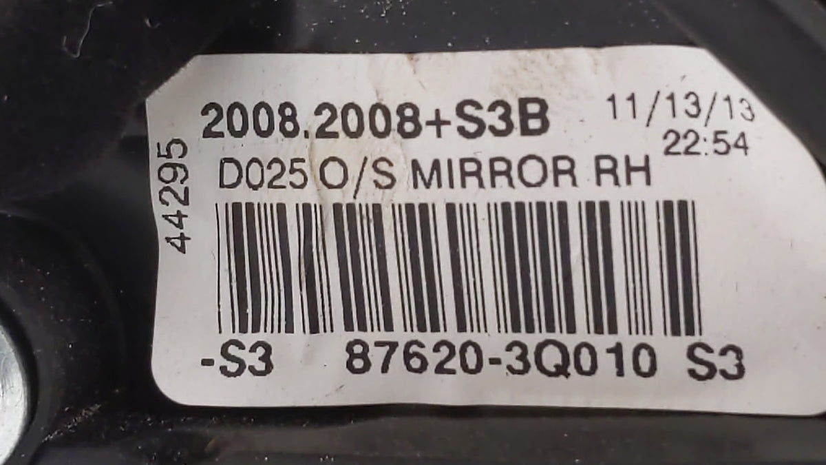 2011-2014 Hyundai Sonata Passenger Side View Mirror - Right Door Mirror OEM Used - Oemusedautoparts1.com