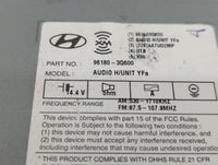 2012-2015 Hyundai Sonata Am Fm Cd Player Radio Receiver 337651 - Oemusedautoparts1.com
