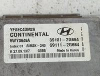 2011-2014 Hyundai Sonata PCM Engine Control Computer ECU ECM PCU OEM P/N:39111-2G672 39101-2G672 Fits Fits 2011 2012 2013 20