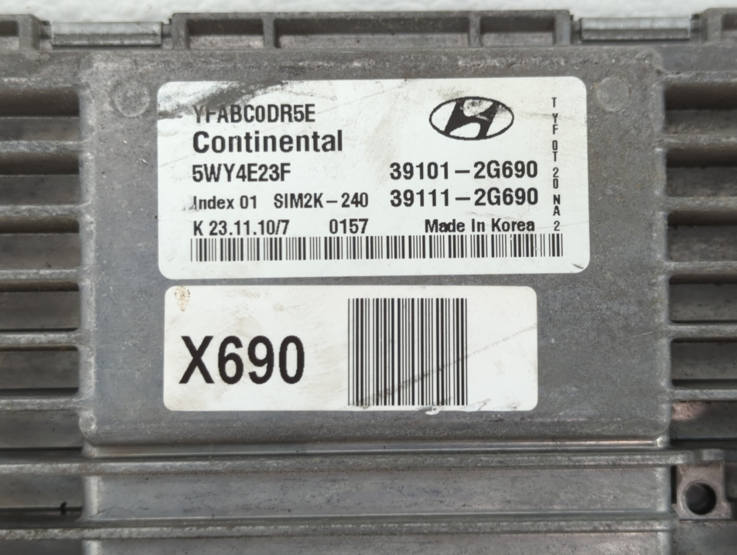 2011-2014 Hyundai Sonata PCM Engine Control Computer ECU ECM PCU OEM P/N:39101-2G692 39111-2G690 Fits Fits 2011 2012 2013 20