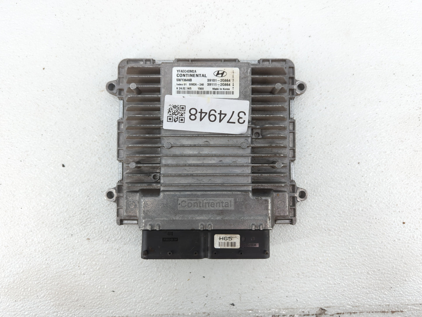 2011-2014 Hyundai Sonata PCM Engine Control Computer ECU ECM PCU OEM P/N:39111-2G672 39101-2G672 Fits Fits 2011 2012 2013 20