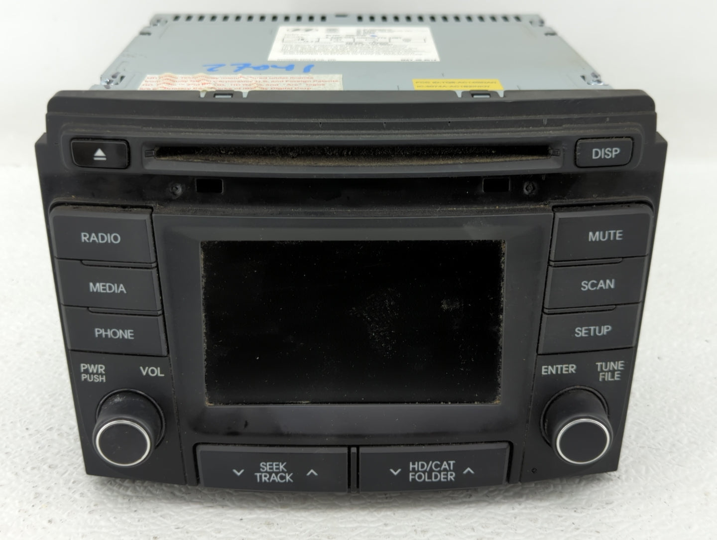 2014 Hyundai Sonata Am Fm Cd Player Radio Receiver - Oemusedautoparts1.com