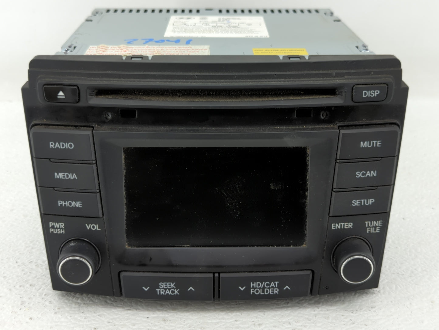 2014 Hyundai Sonata Am Fm Cd Player Radio Receiver - Oemusedautoparts1.com