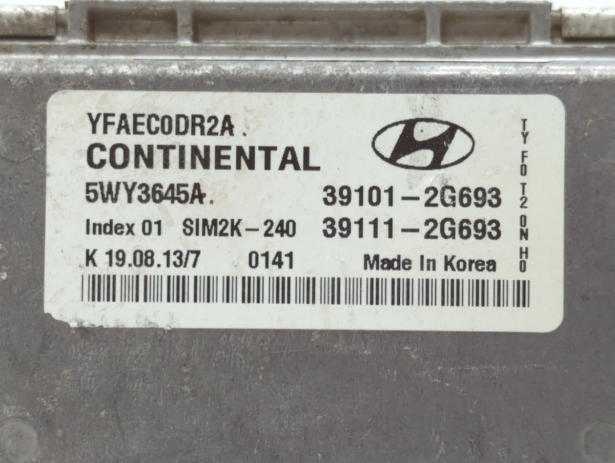2011-2014 Hyundai Sonata PCM Engine Control Computer ECU ECM PCU OEM P/N:39101-2G692 39111-2G690 Fits 2011 2012 2013 2014 OE