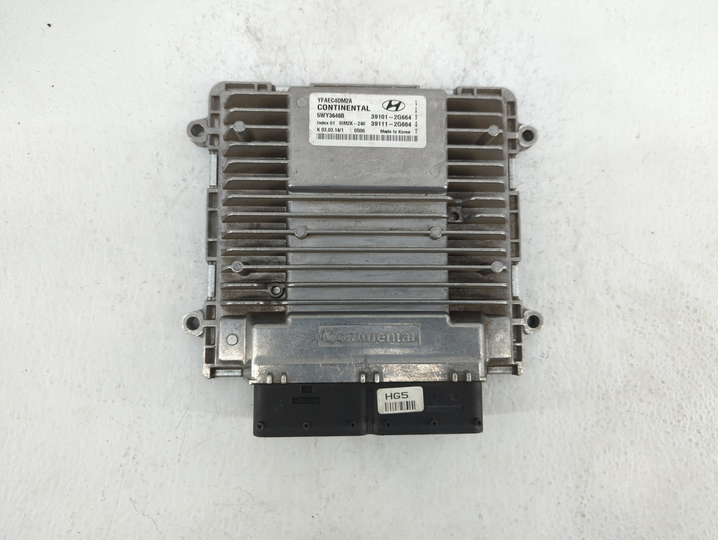 2011-2014 Hyundai Sonata PCM Engine Control Computer ECU ECM PCU OEM P/N:39101-2G663 39111-2G663 Fits Fits 2011 2012 2013 20