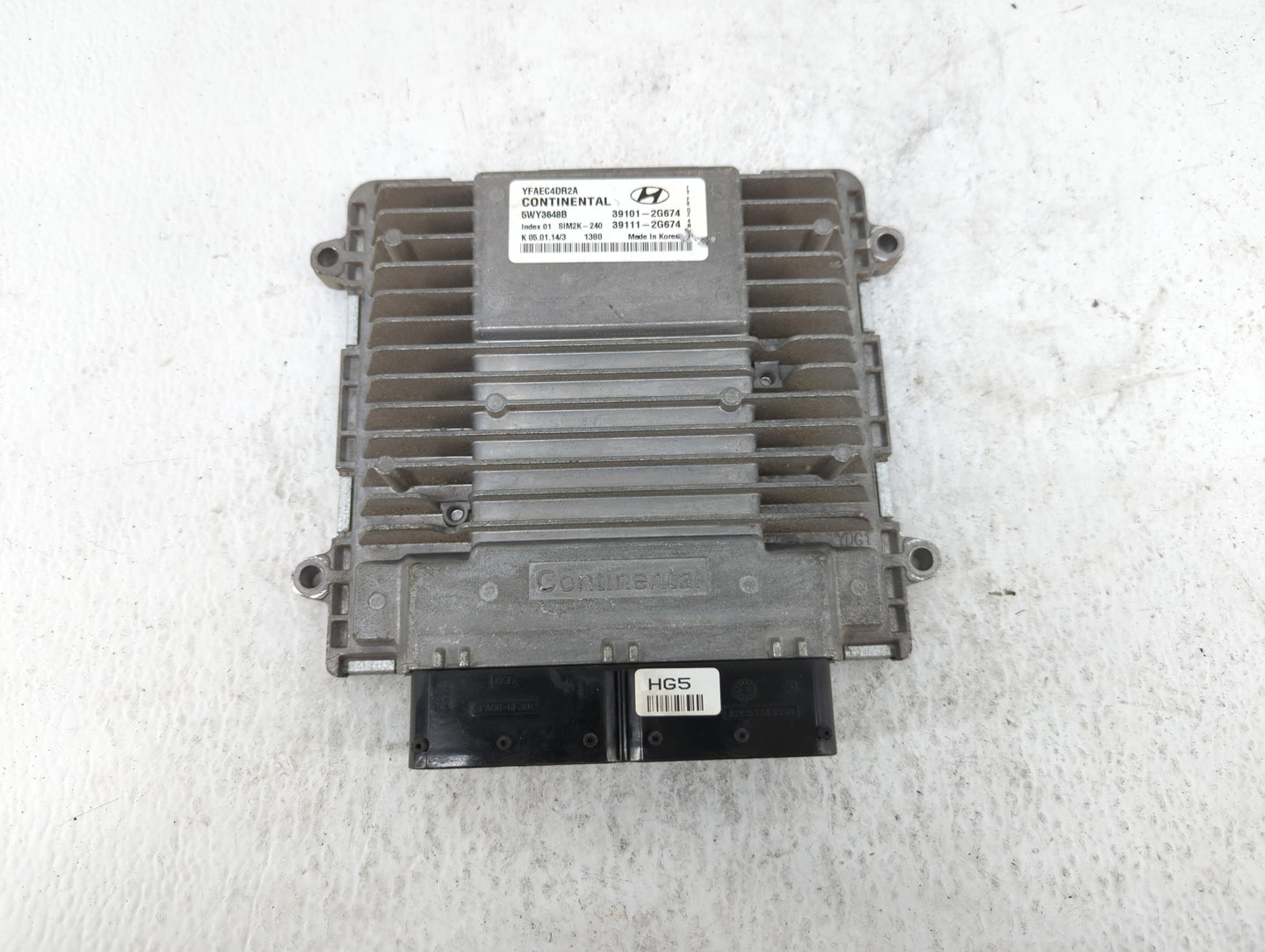 2011-2014 Hyundai Sonata PCM Engine Control Computer ECU ECM PCU OEM P/N:39101-2G674 39101-2G663 Fits Fits 2011 2012 2013 20