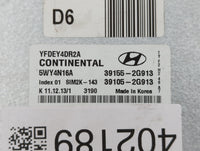 2011-2015 Hyundai Sonata PCM Engine Control Computer ECU ECM PCU OEM P/N:39105-2G913 39155-2G913 Fits OEM Used Auto Parts - 