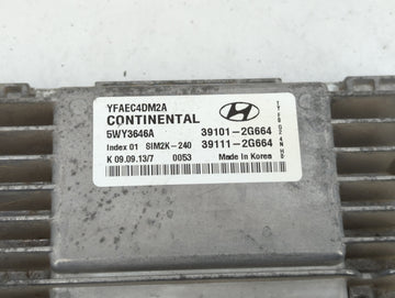 2011-2014 Hyundai Sonata PCM Engine Control Computer ECU ECM PCU OEM P/N:39101-2G674 39101-2G663 Fits Fits 2011 2012 2013 2014 OEM Used Auto Parts