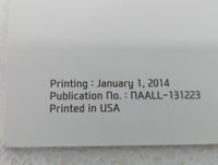 2014 Hyundai Sonata Owners Manual Book Guide OEM Used Auto Parts - Oemusedautoparts1.com