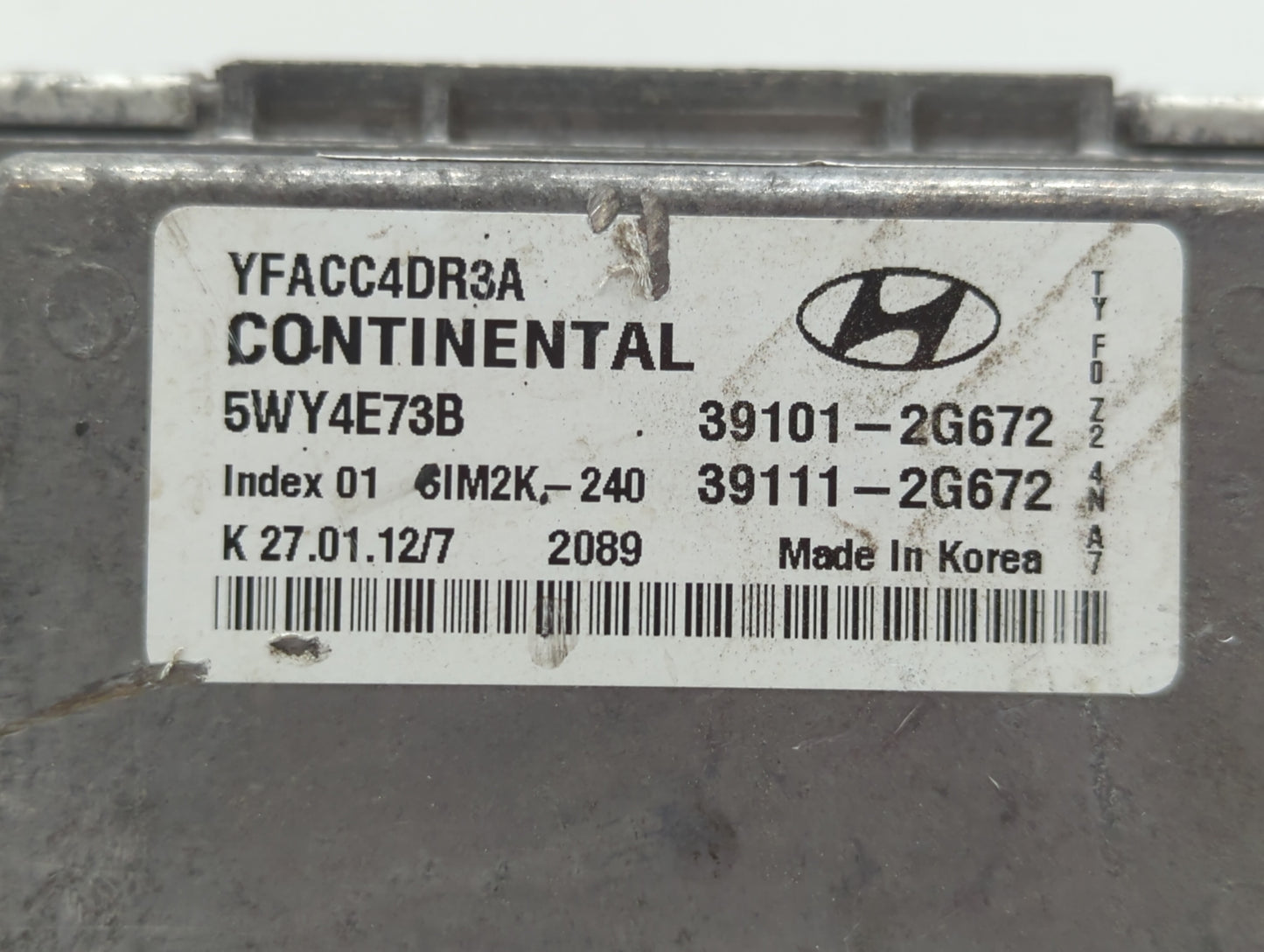 2011-2014 Hyundai Sonata PCM Engine Control Computer ECU ECM PCU OEM P/N:39111-2G672 39101-2G662 Fits Fits 2011 2012 2013 20