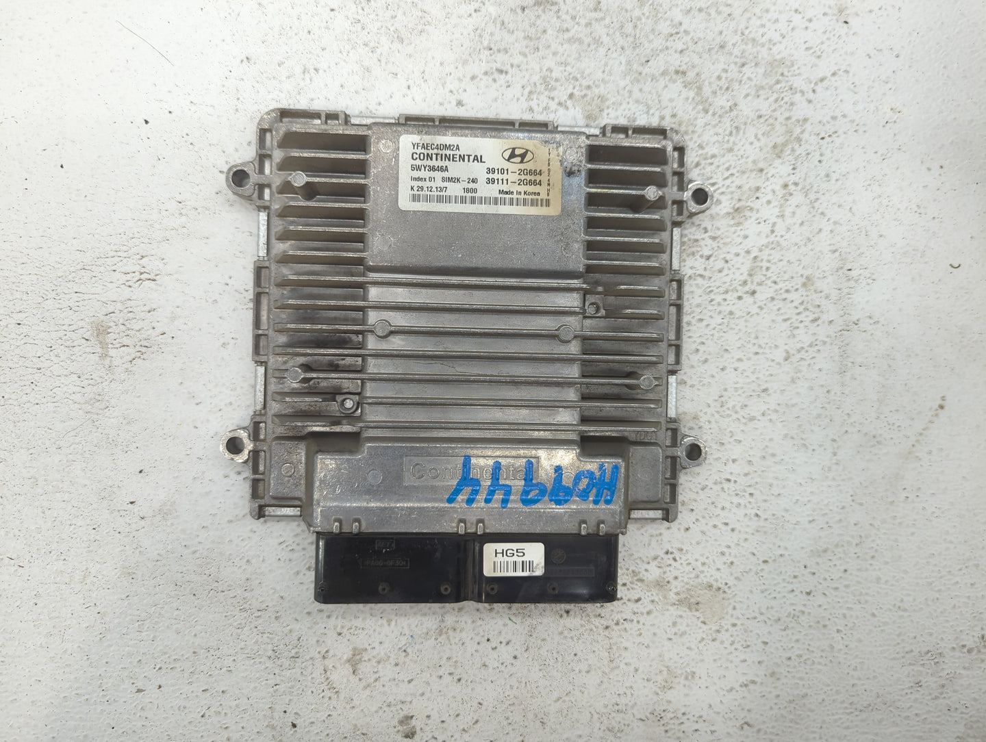 2011-2014 Hyundai Sonata PCM Engine Control Computer ECU ECM PCU OEM P/N:39111-2G662 39111-2G663 Fits Fits 2011 2012 2013 20