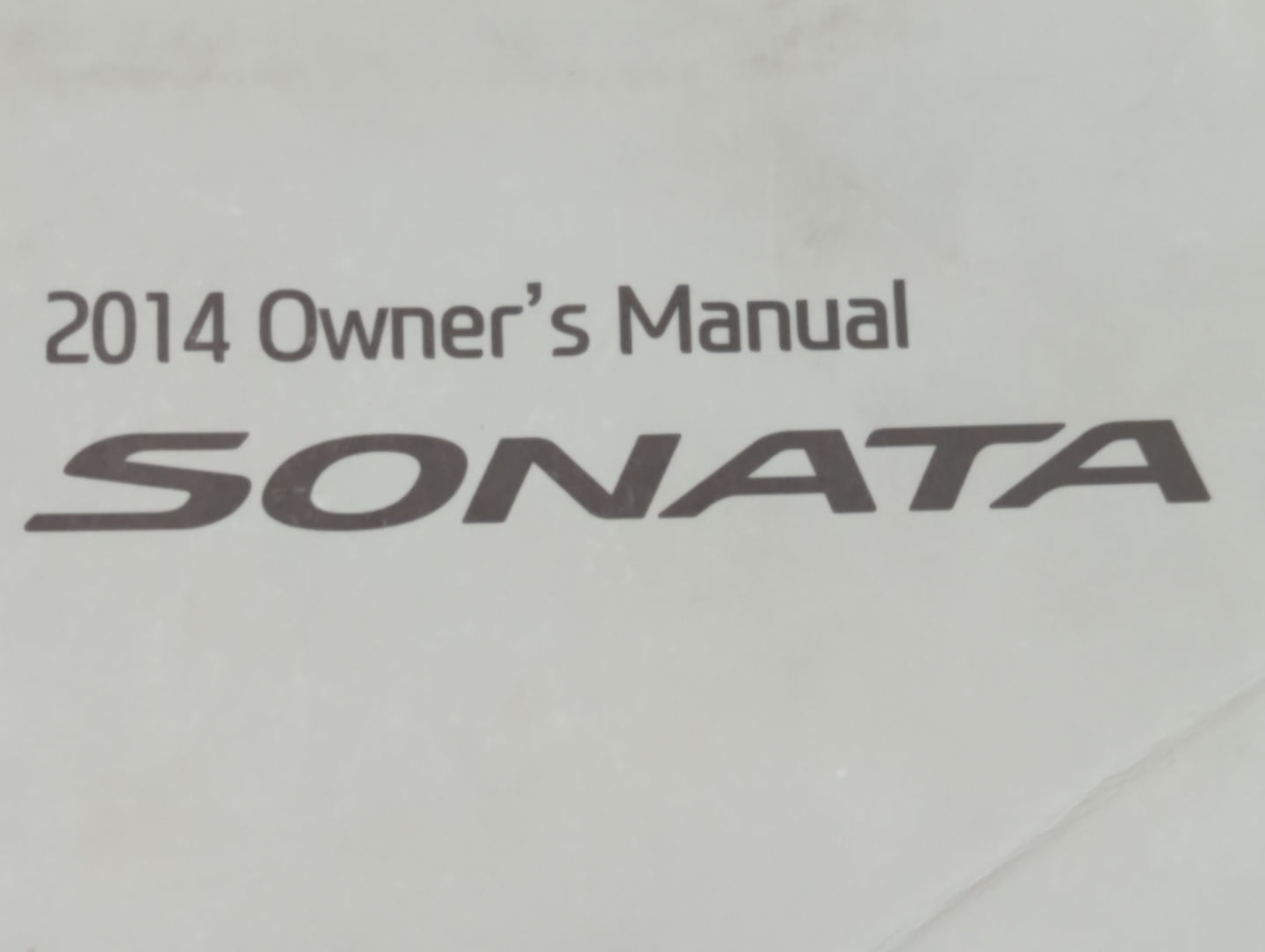 2014 Hyundai Sonata Owners Manual Book Guide OEM Used Auto Parts - Oemusedautoparts1.com