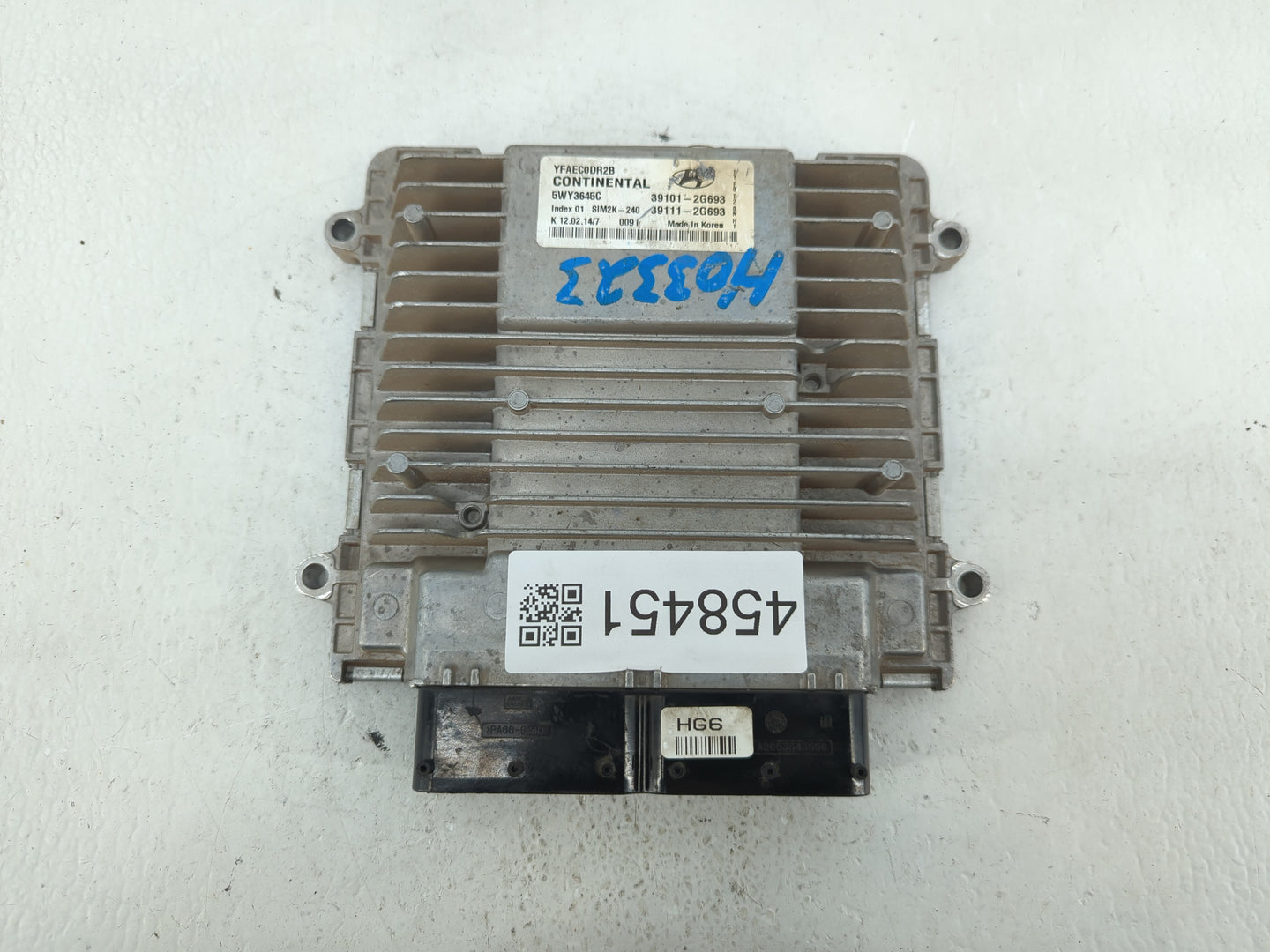 2011-2014 Hyundai Sonata PCM Engine Control Computer ECU ECM PCU OEM P/N:39111-2G690 39101-2G690 Fits Fits 2011 2012 2013 20