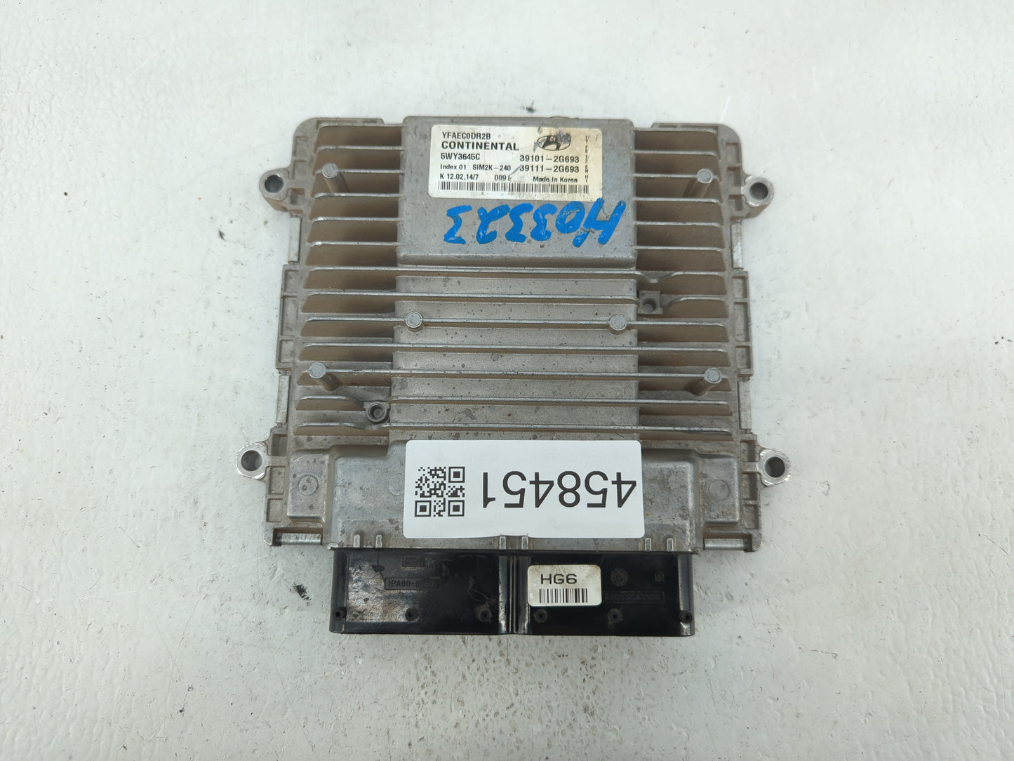 2011-2014 Hyundai Sonata PCM Engine Control Computer ECU ECM PCU OEM P/N:39111-2G690 39101-2G690 Fits Fits 2011 2012 2013 20