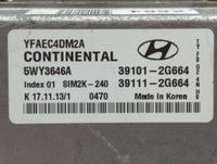 2011-2014 Hyundai Sonata PCM Engine Control Computer ECU ECM PCU OEM P/N:39111-2G664 39101-2G664 Fits Fits 2011 2012 2013 20