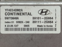 2011-2014 Hyundai Sonata PCM Engine Control Computer ECU ECM PCU OEM P/N:39111-2G664 39101-2G664 Fits Fits 2011 2012 2013 20