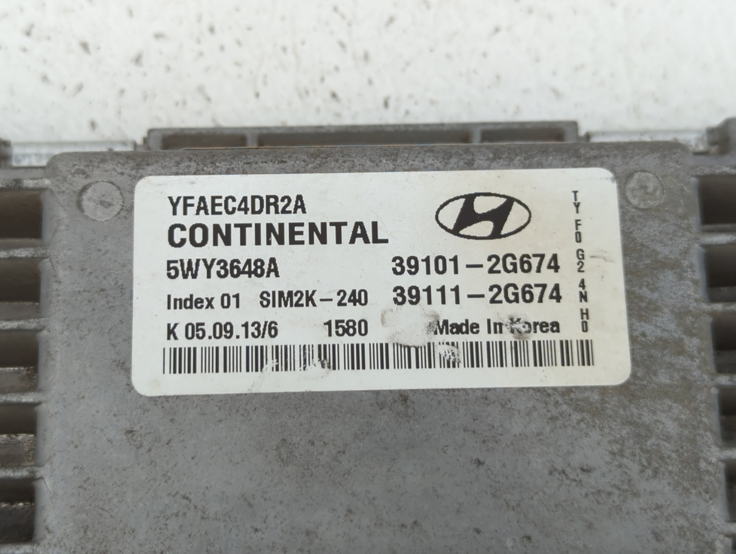 2011-2014 Hyundai Sonata PCM Engine Control Computer ECU ECM PCU OEM P/N:39111-2G664 39101-2G664 Fits Fits 2011 2012 2013 20