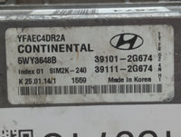 2011-2014 Hyundai Sonata PCM Engine Control Computer ECU ECM PCU OEM P/N:39111-2G661 39101-2G661 Fits Fits 2011 2012 2013 20