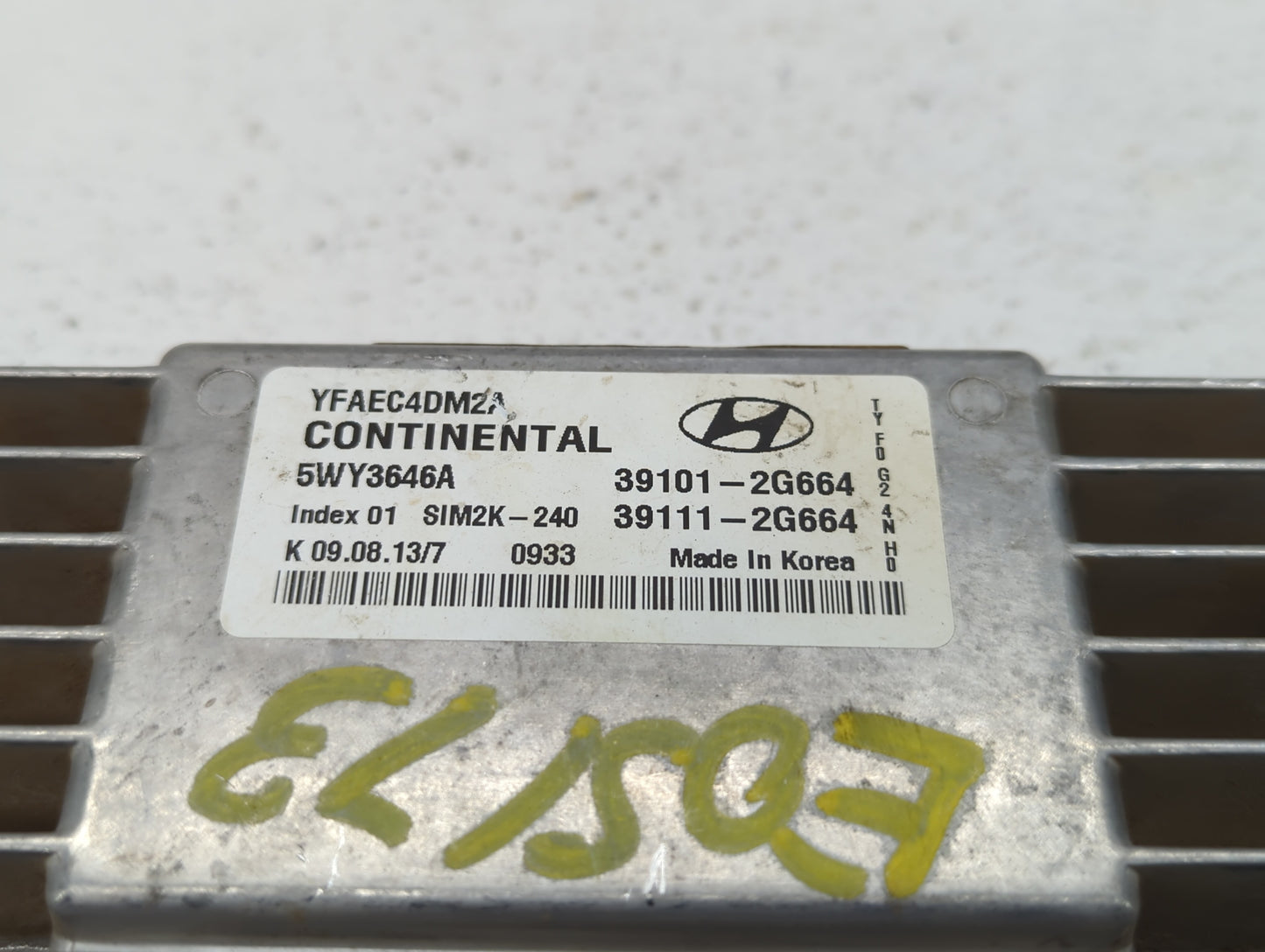 2011-2014 Hyundai Sonata PCM Engine Control Computer ECU ECM PCU OEM P/N:39111-2G663 39101-2G663 Fits Fits 2011 2012 2013 20