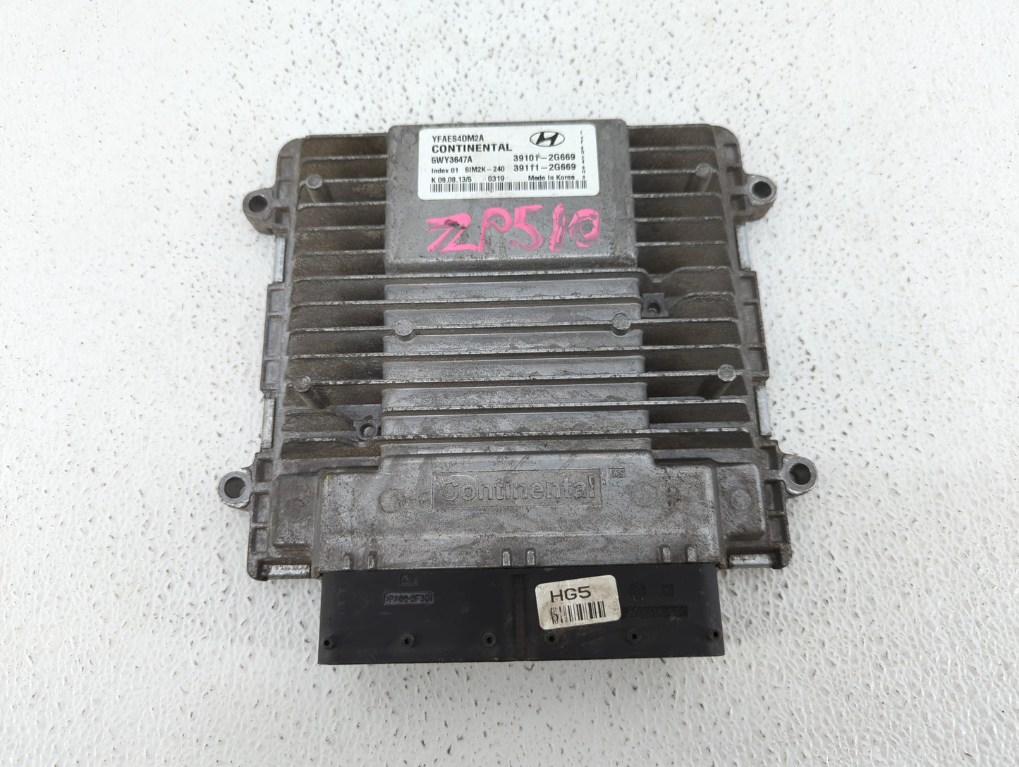 2011-2014 Hyundai Sonata PCM Engine Control Computer ECU ECM PCU OEM P/N:39101-2G669 Fits Fits 2011 2012 2013 2014 OEM Used 