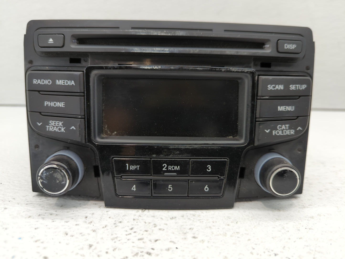 2012-2015 Hyundai Sonata Radio AM FM Cd Player Receiver Replacement P/N:96180-3Q8004X Fits Fits 2012 2013 2014 2015 OEM Used