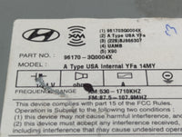 2012-2015 Hyundai Sonata Radio AM FM Cd Player Receiver Replacement P/N:96180-3Q8004X Fits Fits 2012 2013 2014 2015 OEM Used