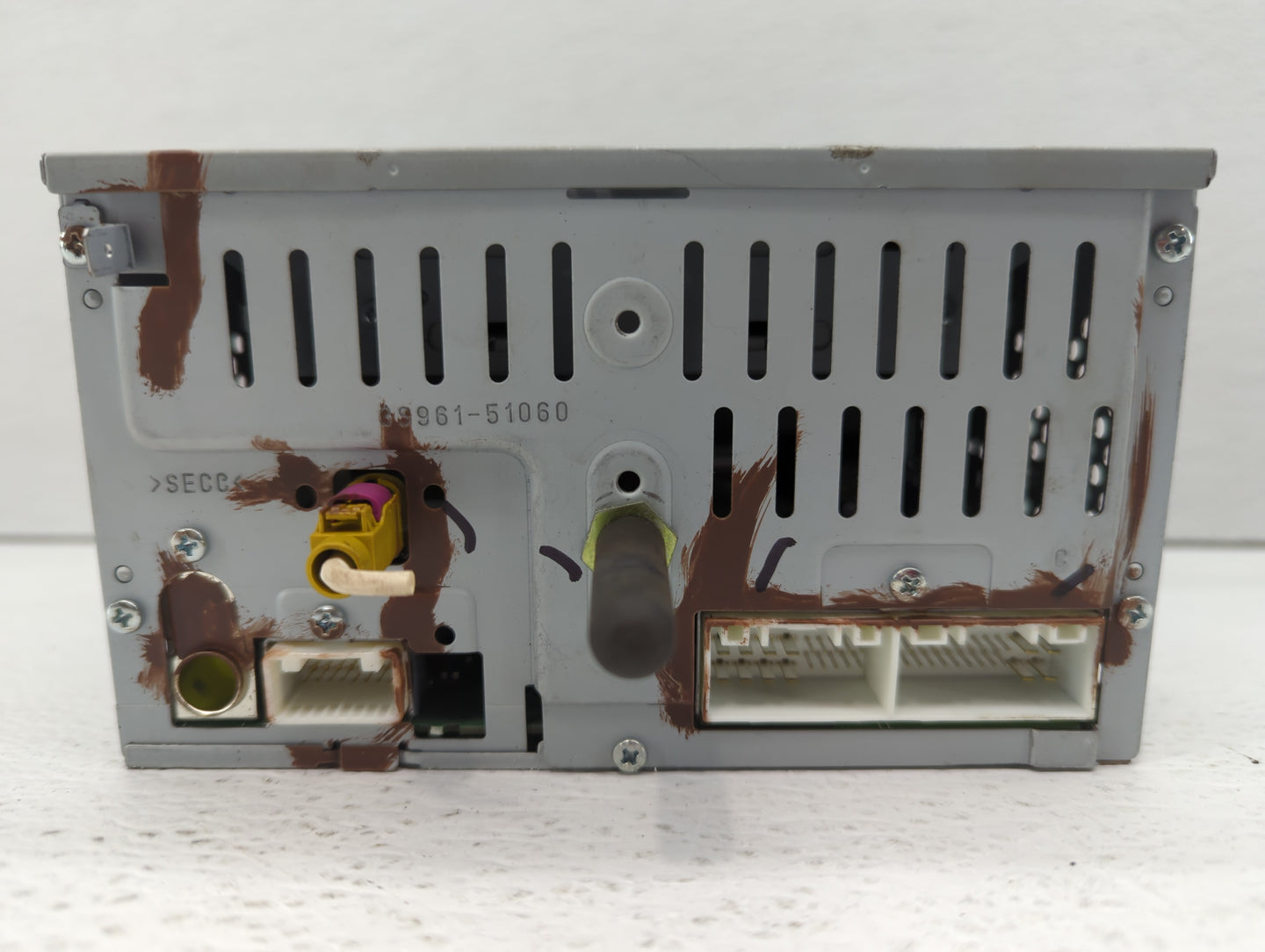 2014-2015 Hyundai Sonata Radio AM FM Cd Player Receiver Replacement P/N:96180-3Q8504X Fits Fits 2014 2015 OEM Used Auto Part