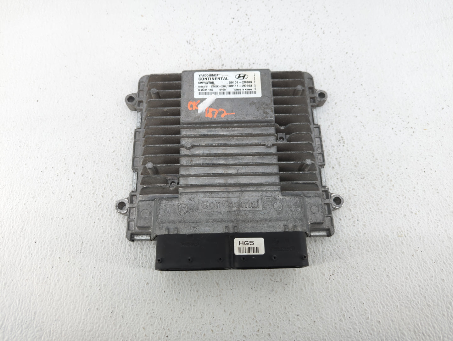 2011-2014 Hyundai Sonata PCM Engine Control Computer ECU ECM PCU OEM P/N:39111-2G663 39101-2G663 Fits Fits 2011 2012 2013 20