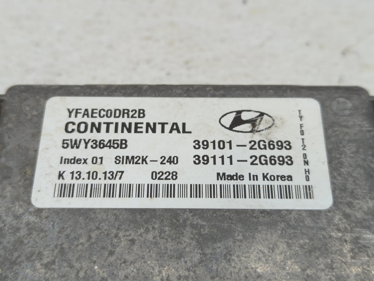 2011-2014 Hyundai Sonata PCM Engine Control Computer ECU ECM PCU OEM P/N:39101-2G693 39111-2G693 Fits 2011 2012 2013 2014 OE