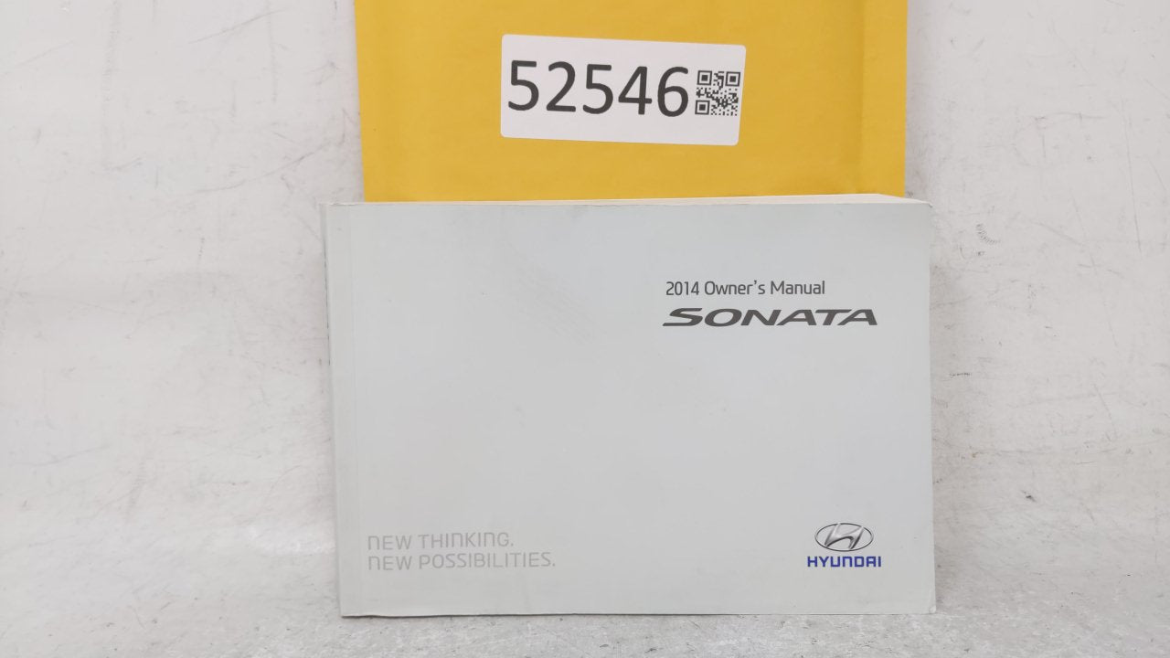 2014 Hyundai Sonata Owners Manual Book Guide OEM Used Auto Parts - Oemusedautoparts1.com