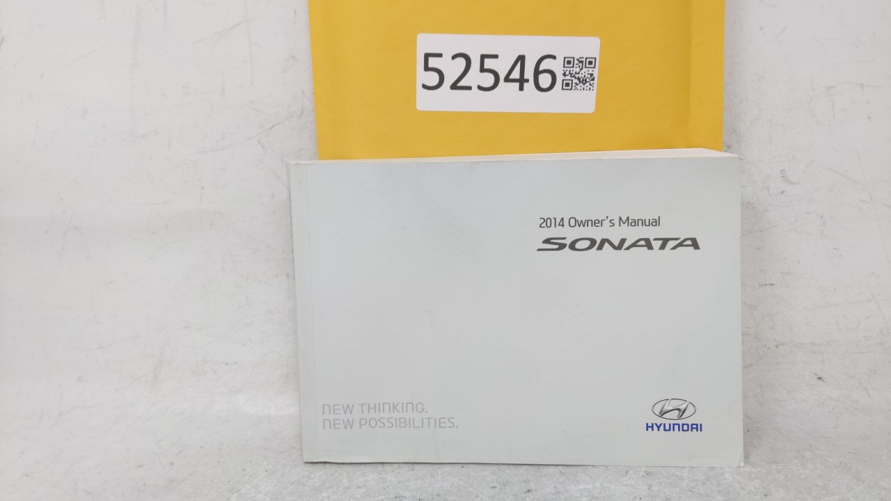 2014 Hyundai Sonata Owners Manual Book Guide OEM Used Auto Parts - Oemusedautoparts1.com