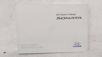 compare product 2014 Hyundai Sonata Owners Manual Book Guide OEM Used Auto Parts