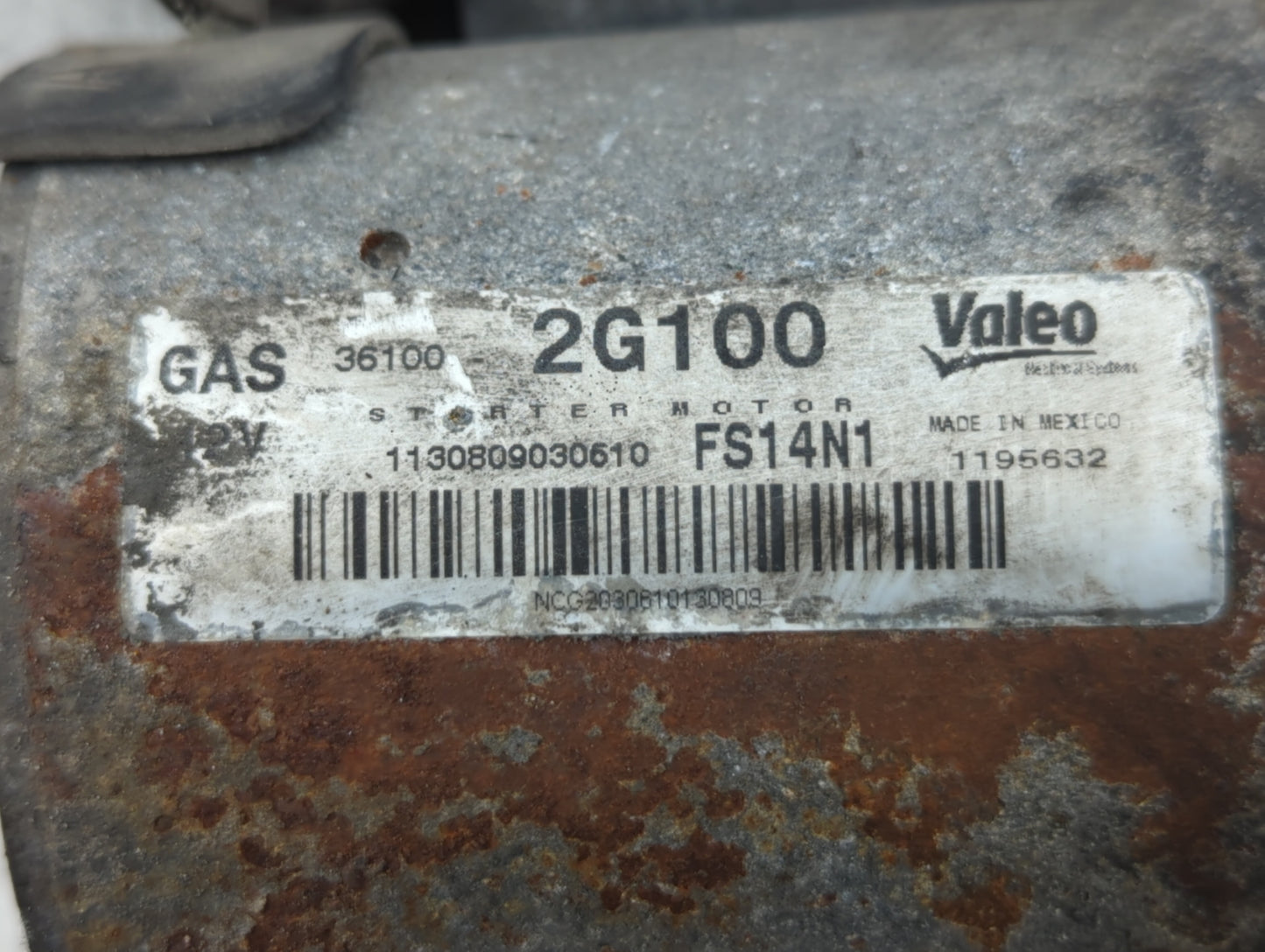 2014 Hyundai Sonata Car Starter Motor Solenoid OEM P/N:36100-2G100 Fits Fits 2015 2016 OEM Used Auto Parts - Oemusedautopart