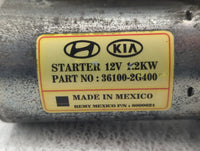 2008-2014 Hyundai Sonata Car Starter Motor Solenoid OEM P/N:36100-2G400 Fits Fits 2008 2009 2010 2011 2012 2013 2014 OEM Use