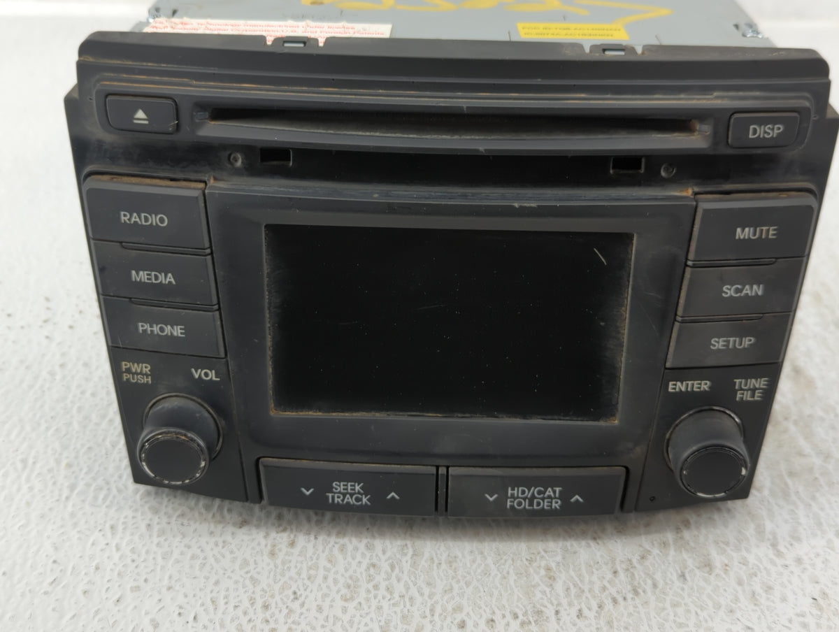 2014-2015 Hyundai Sonata Am Fm Cd Player Radio Receiver 554390 - Oemusedautoparts1.com